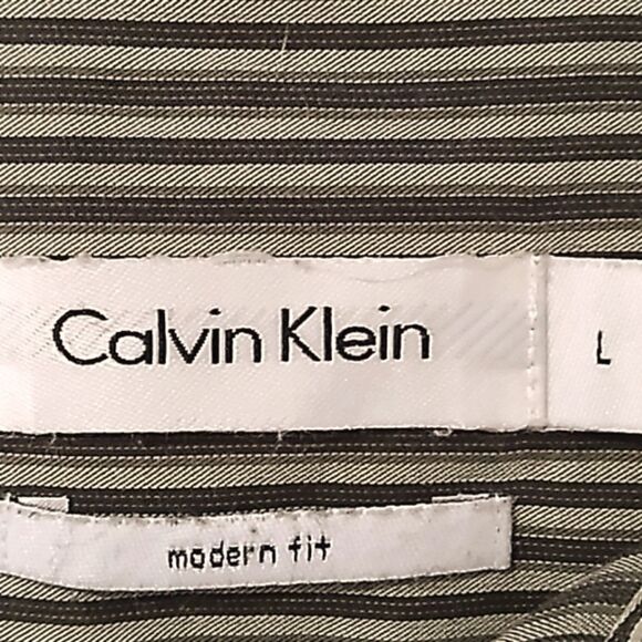 Calvin Klein Modern Fit Button Down Shirt. Sz Lg - Picture 6 of 9